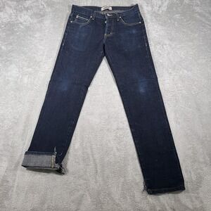 Naked & Famous Jeans Mens 30 Deep Indigo‎ Super Guy Stretch Selvedge Raw Denim